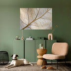 GOLDEN LEAF WHISPERS Selbstklebendes Horizontal-Poster