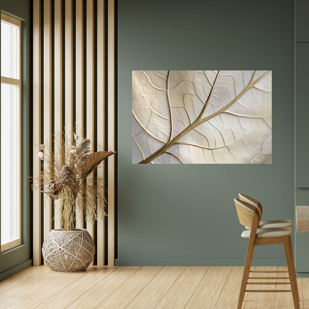 GOLDEN LEAF WHISPERS Horizontales Poster zum Abziehen und Aufkleben