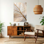 GOLDEN LEAF WHISPERS Selbstklebendes Poster - Hochformat