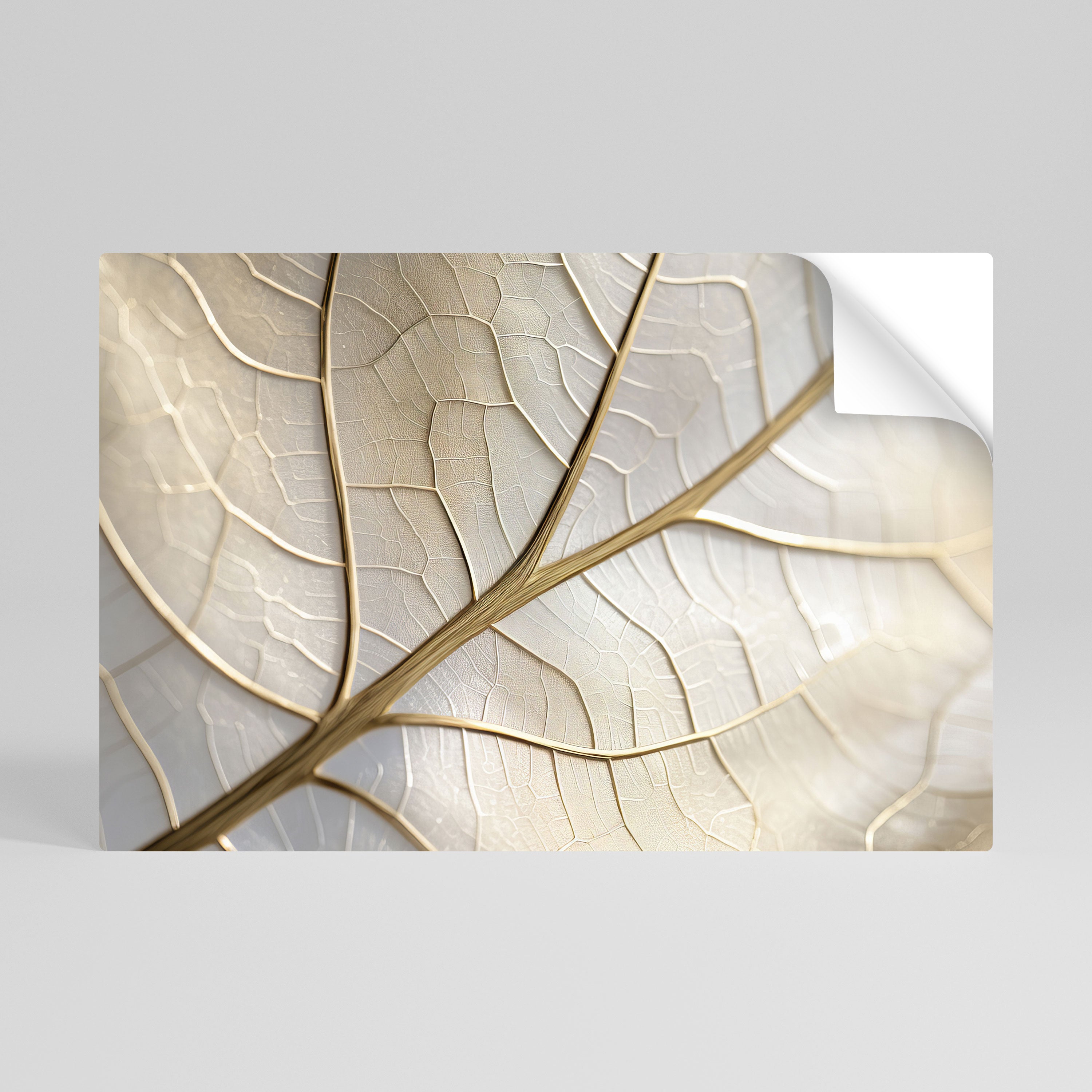 GOLDEN LEAF WHISPERS Horizontales Poster zum Abziehen und Aufkleben