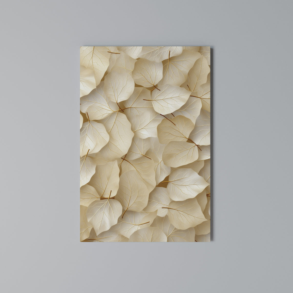 VELLUM LEAF SYMPHONY Vertical Canvas Print