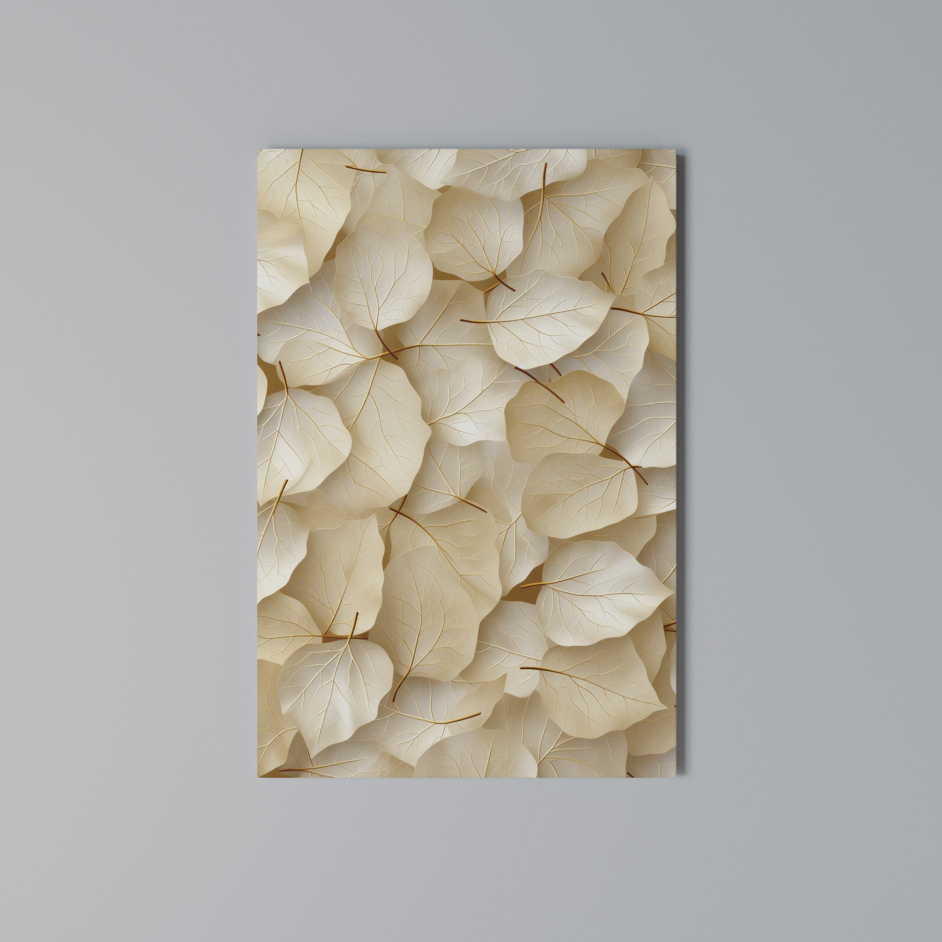 VELLUM LEAF SYMPHONY Vertical Canvas Print