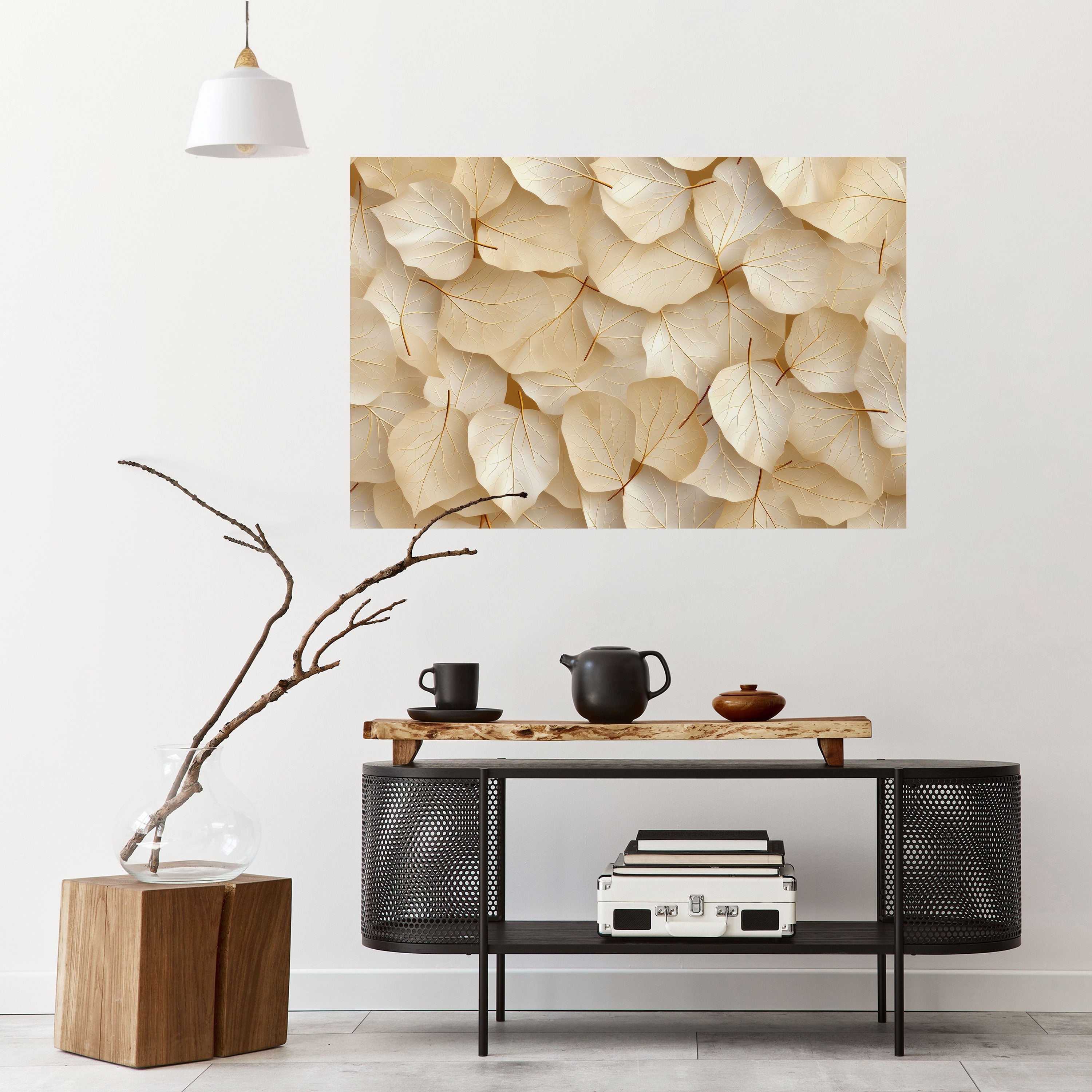 VELLUM LEAF SYMPHONY Horizontales Poster zum Abziehen und Aufkleben