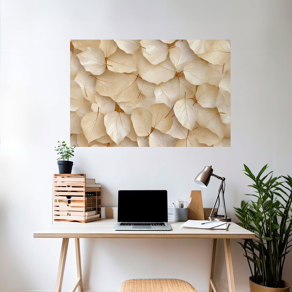 VELLUM LEAF SYMPHONY Horizontales Poster zum Abziehen und Aufkleben