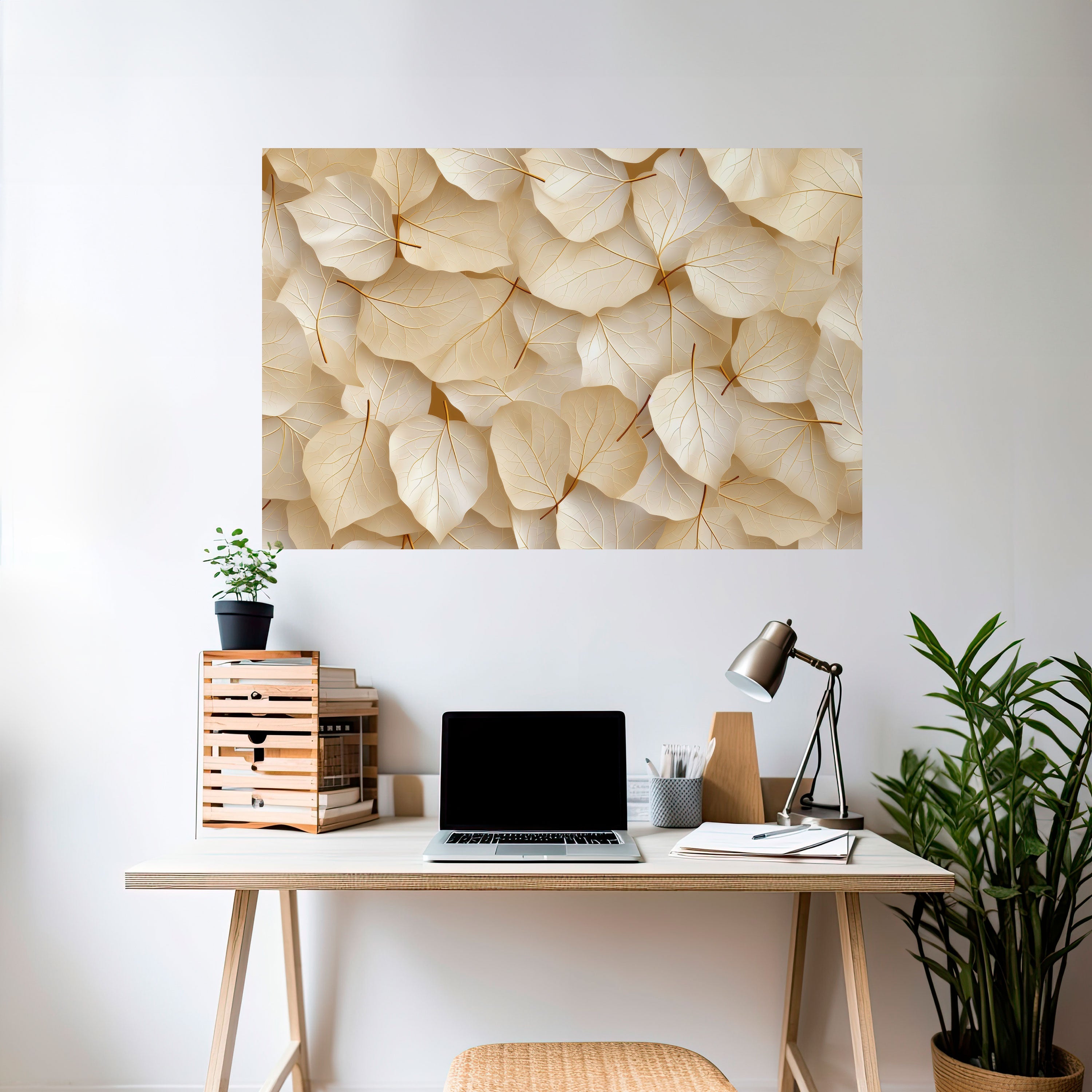VELLUM LEAF SYMPHONY Horizontales Poster zum Abziehen und Aufkleben