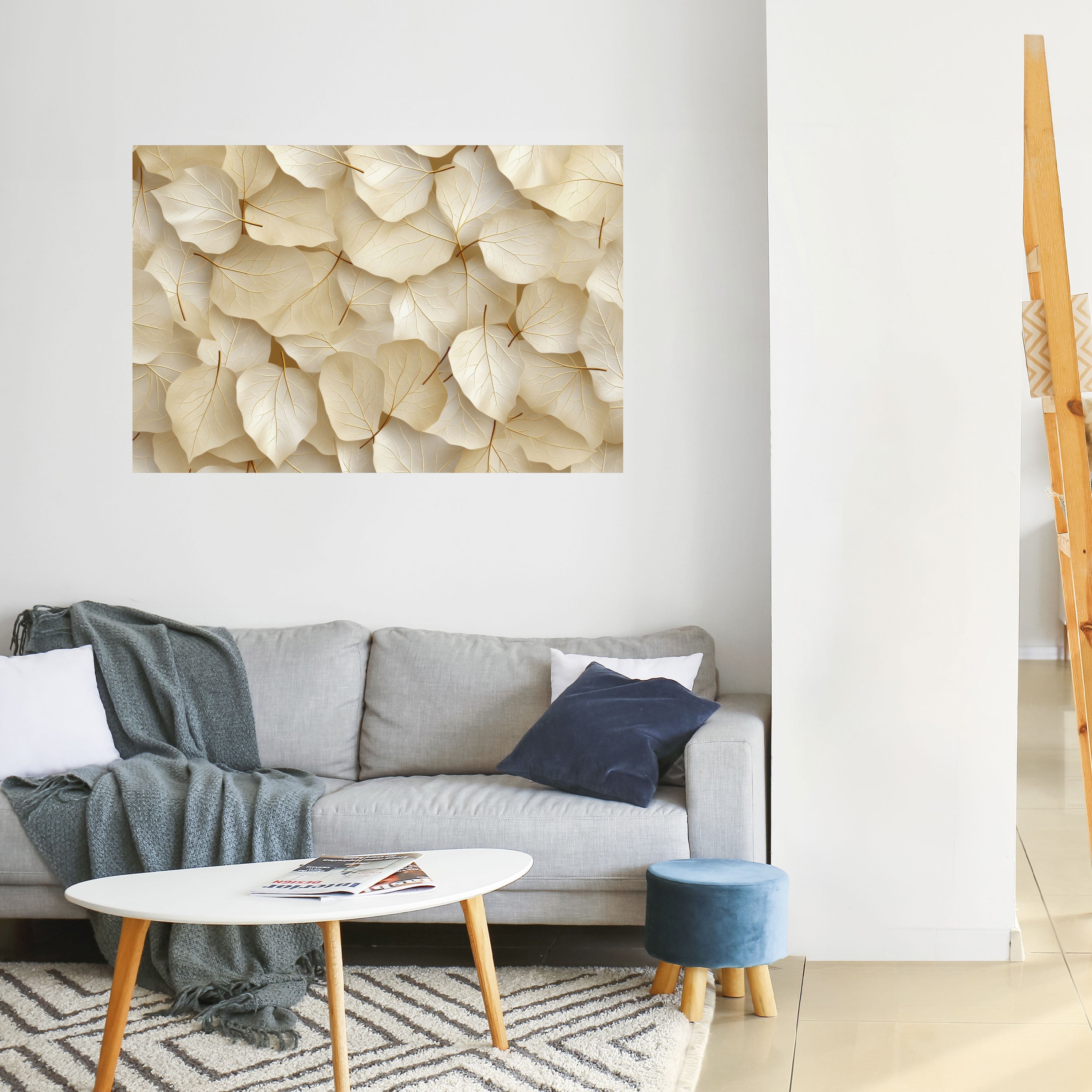 VELLUM LEAF SYMPHONY Horizontales Poster zum Abziehen und Aufkleben