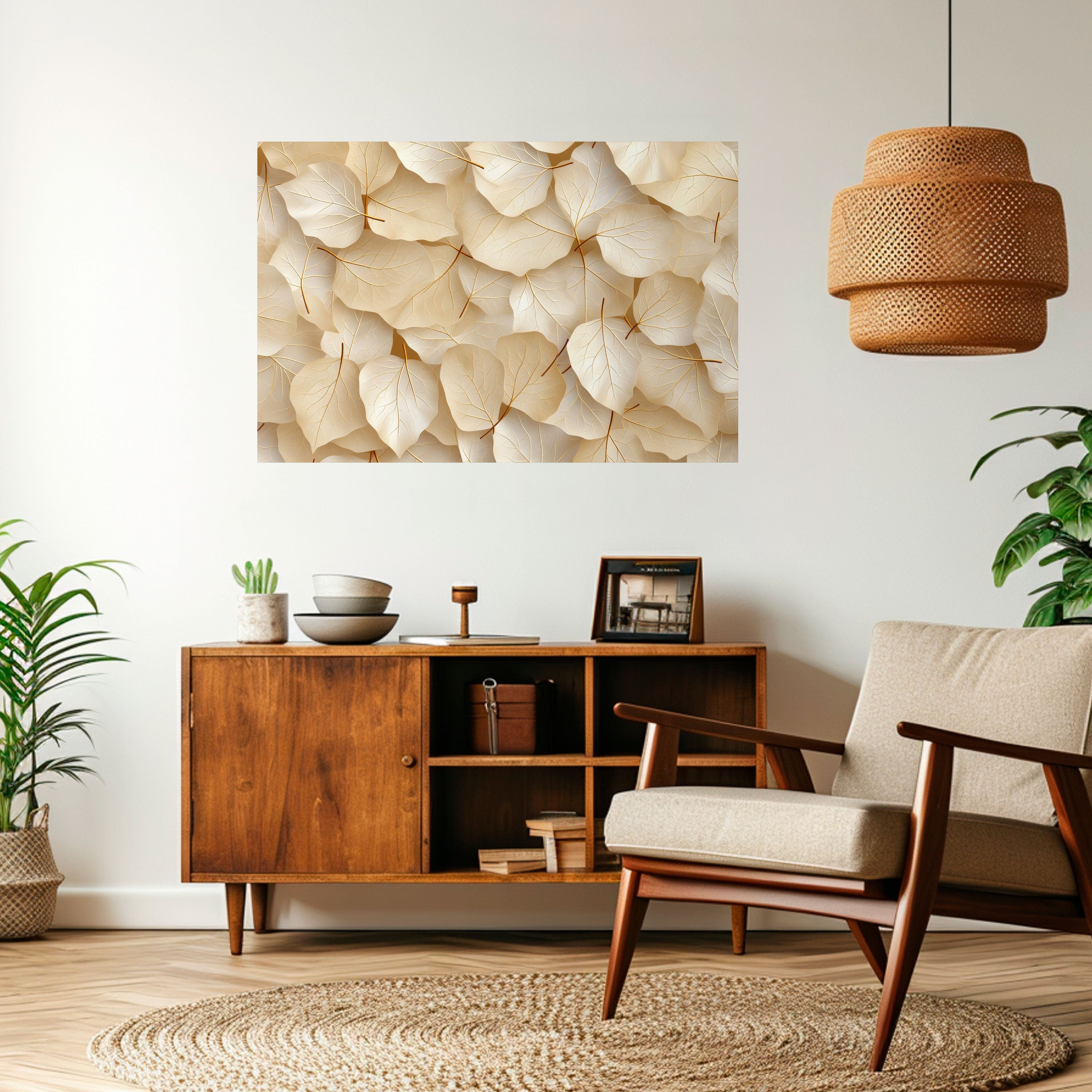 VELLUM LEAF SYMPHONY Horizontales Poster zum Abziehen und Aufkleben
