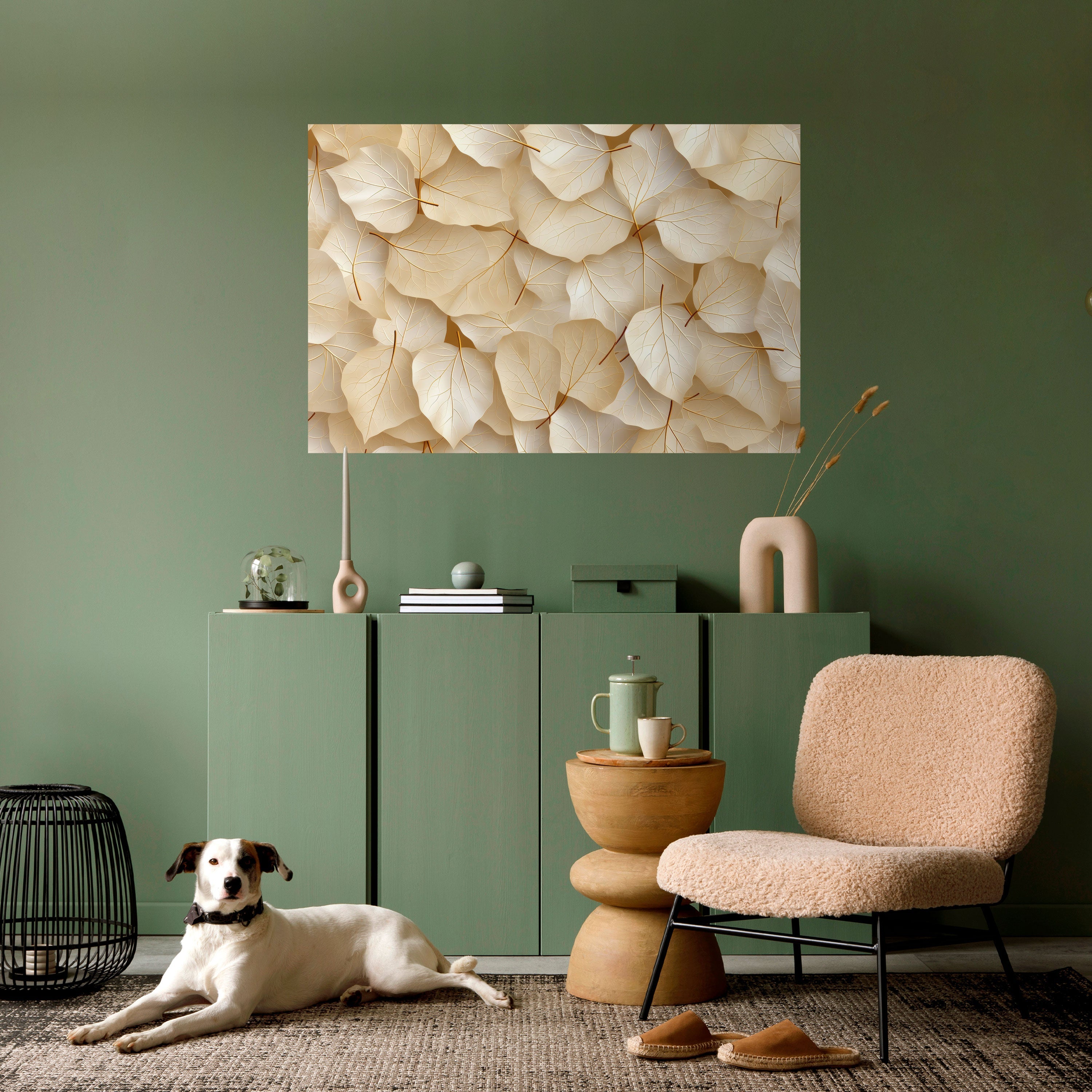 VELLUM LEAF SYMPHONY Horizontales Poster zum Abziehen und Aufkleben
