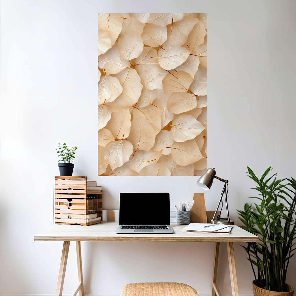 VELLUM LEAF SYMPHONY Vertikales Poster zum Abziehen und Aufkleben