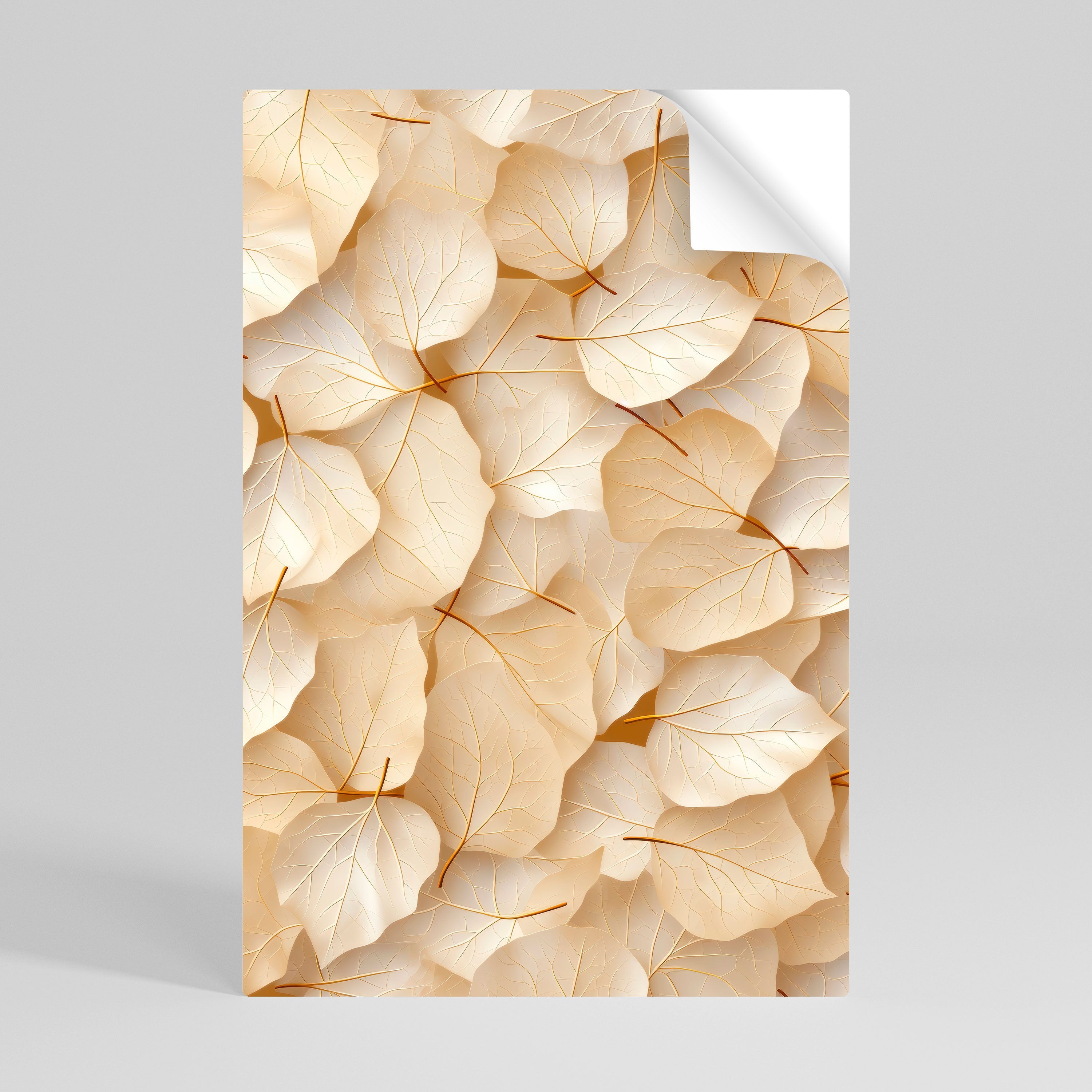 VELLUM LEAF SYMPHONY Vertikales Poster zum Abziehen und Aufkleben