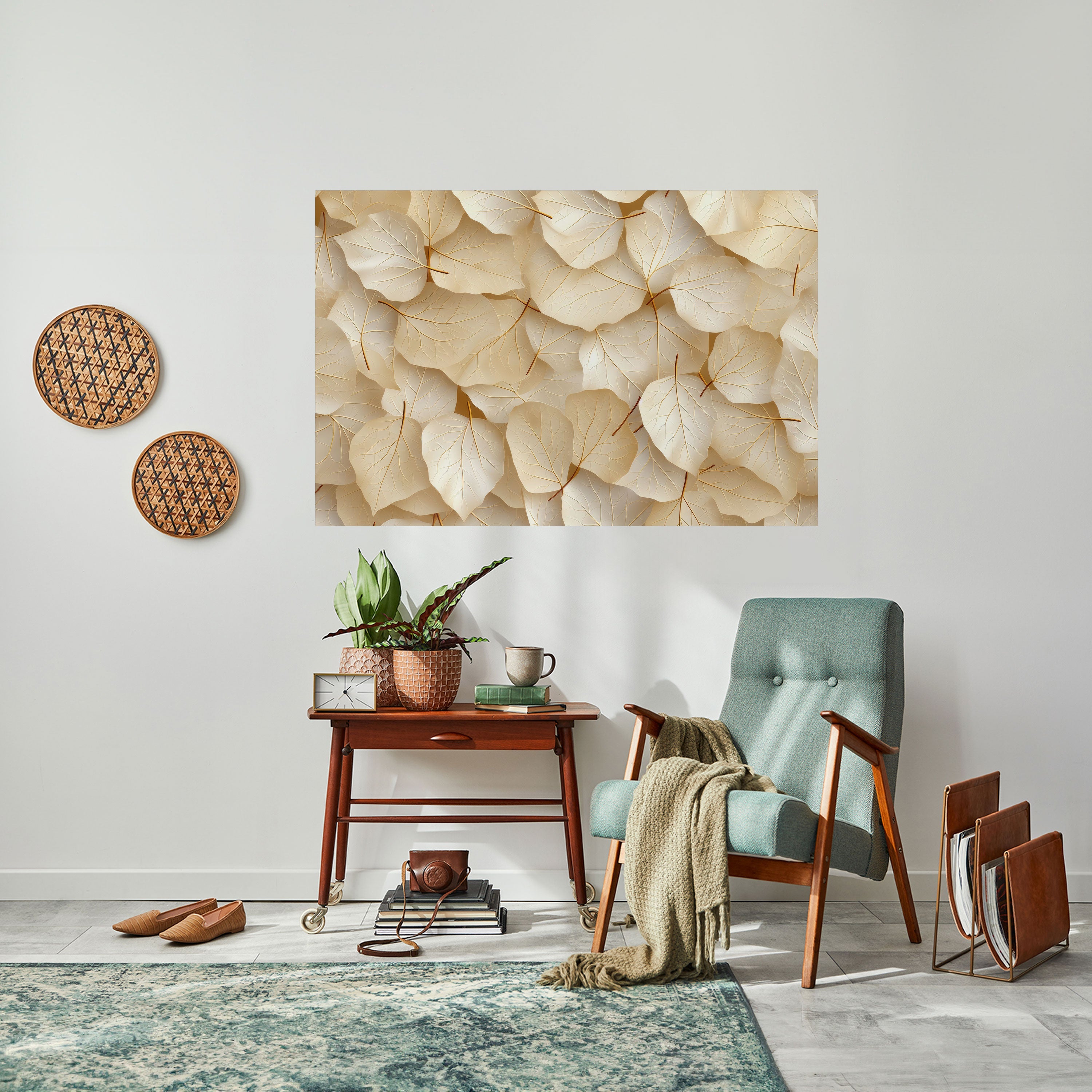 VELLUM LEAF SYMPHONY Horizontales Poster zum Abziehen und Aufkleben