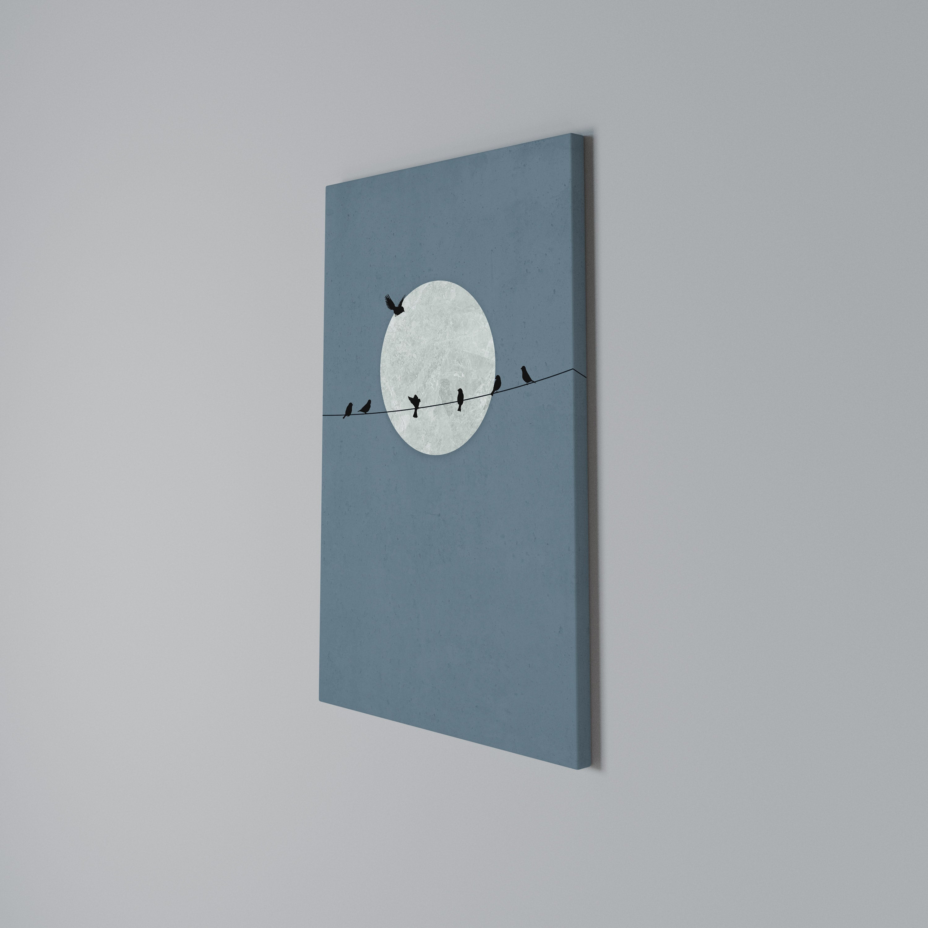 MOONLIT REST Vertical Canvas Print