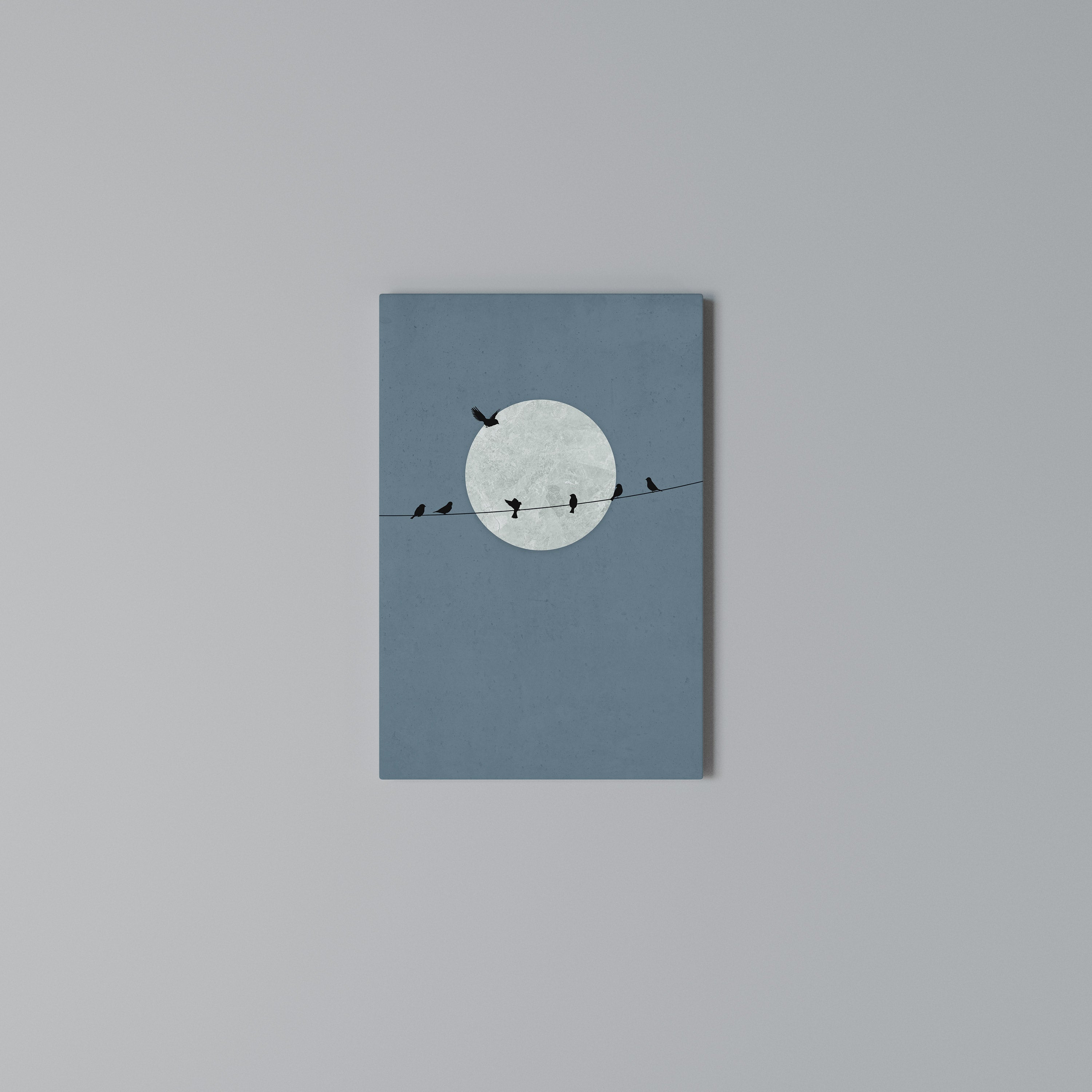 MOONLIT REST Vertical Canvas Print