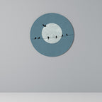MOONLIT REST Round Wall Art