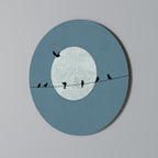 MOONLIT REST Round Wall Art