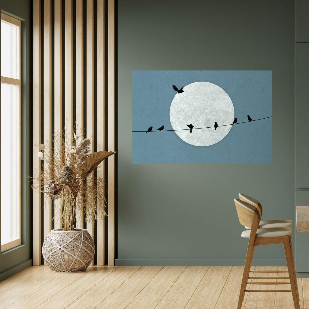 MOONLIT REST Horizontales Poster zum Abziehen und Aufkleben