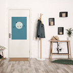 MOONLIT REST Selbstklebendes Poster - Hochformat