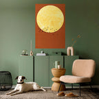 MOONLIT MIGRATION Selbstklebendes Poster - Hochformat