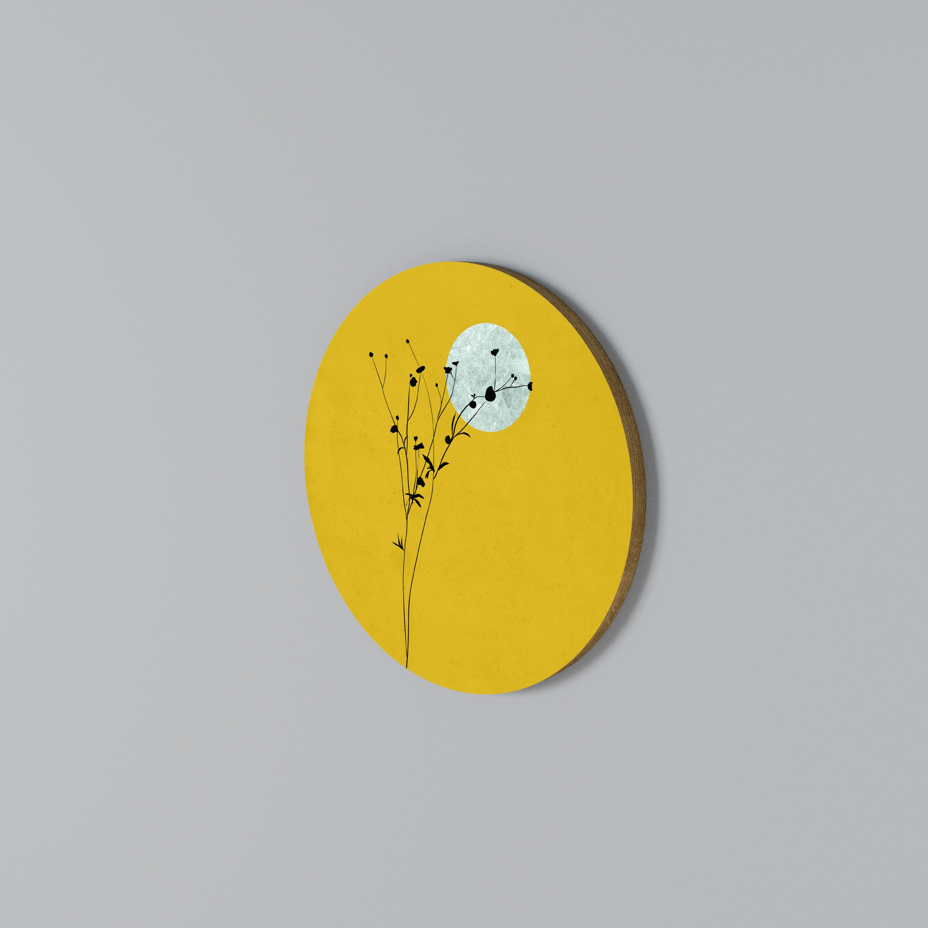 RISE IN THE LIGHT Rundes Wandbild