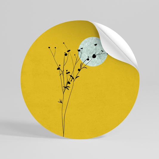 RISE IN THE LIGHT Runder Wandsticker zum Abziehen und Aufkleben