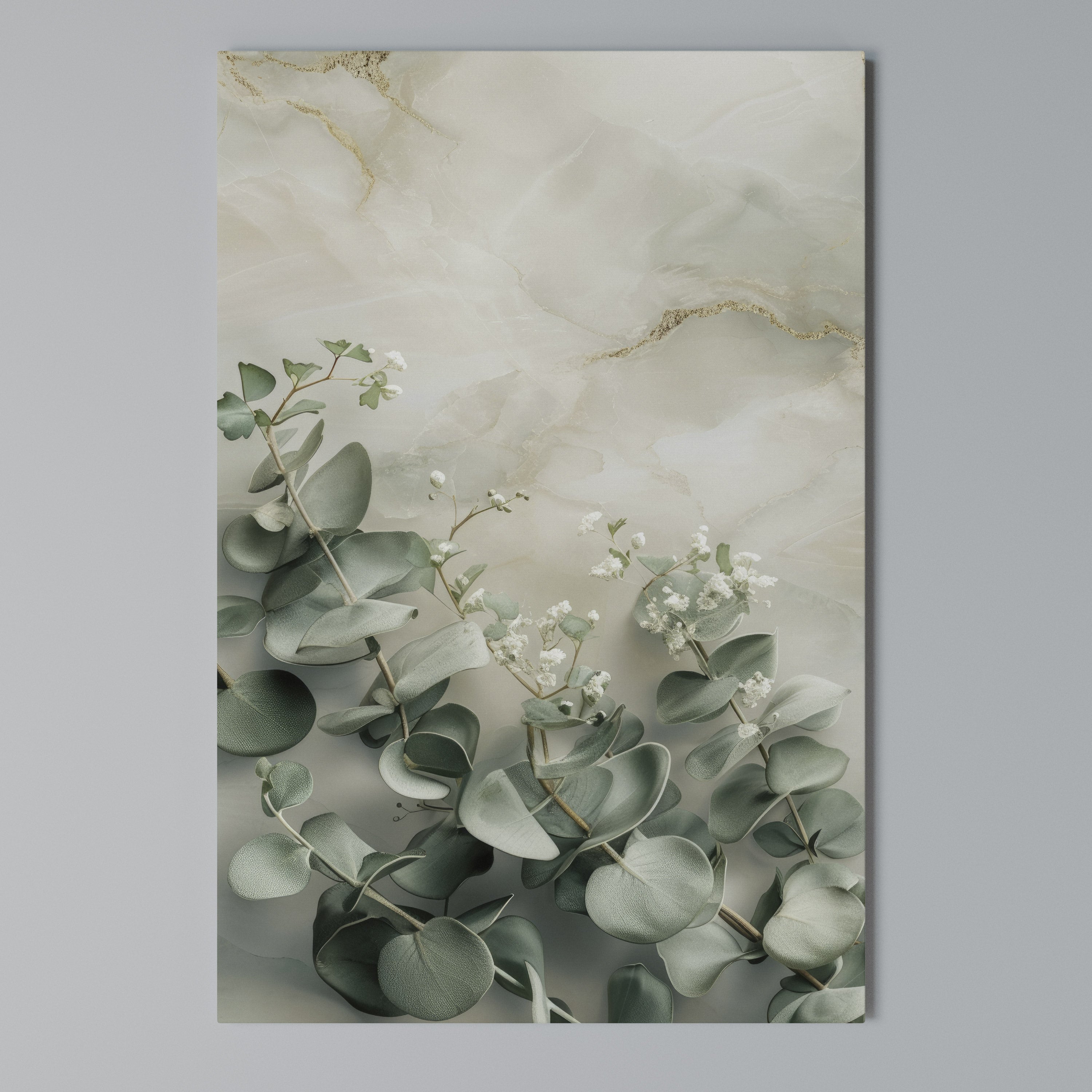 ELEGANT LEAF BALLET Vertical Canvas Print
