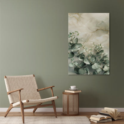 ELEGANT LEAF BALLET Vertical Canvas Print