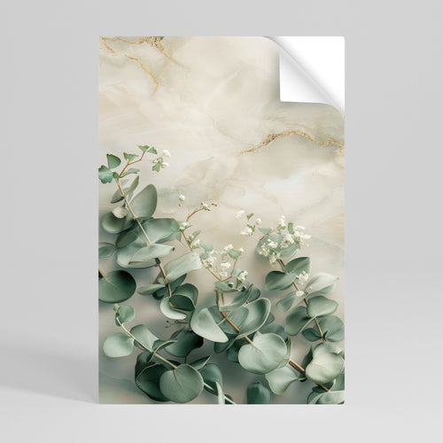 ELEGANT LEAF BALLET Selbstklebendes Poster - Hochformat