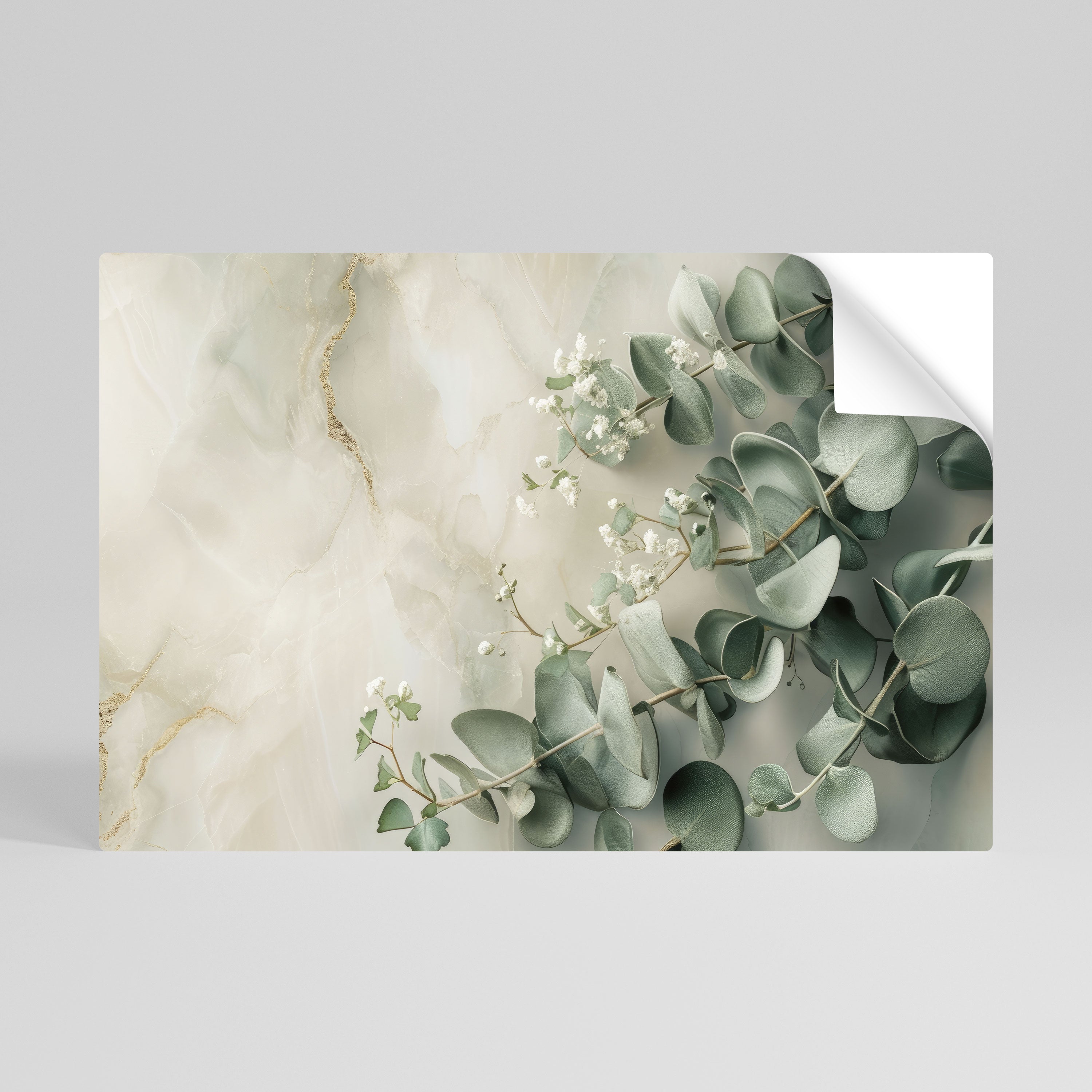 Elegantes Blattballett, horizontales Poster zum Abziehen und Aufkleben