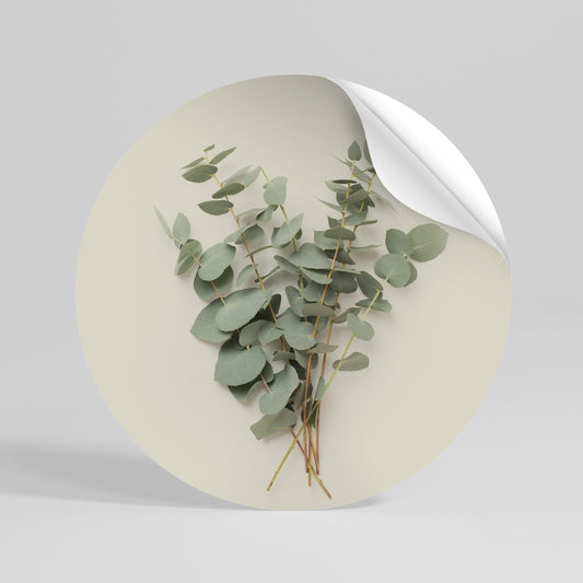 FOLIAGE FANTASIES Runder Wandsticker zum Abziehen und Aufkleben