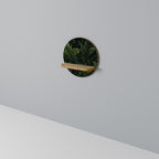 FOREST WHISPERS Rundes Kunstregal in Eiche-Optik