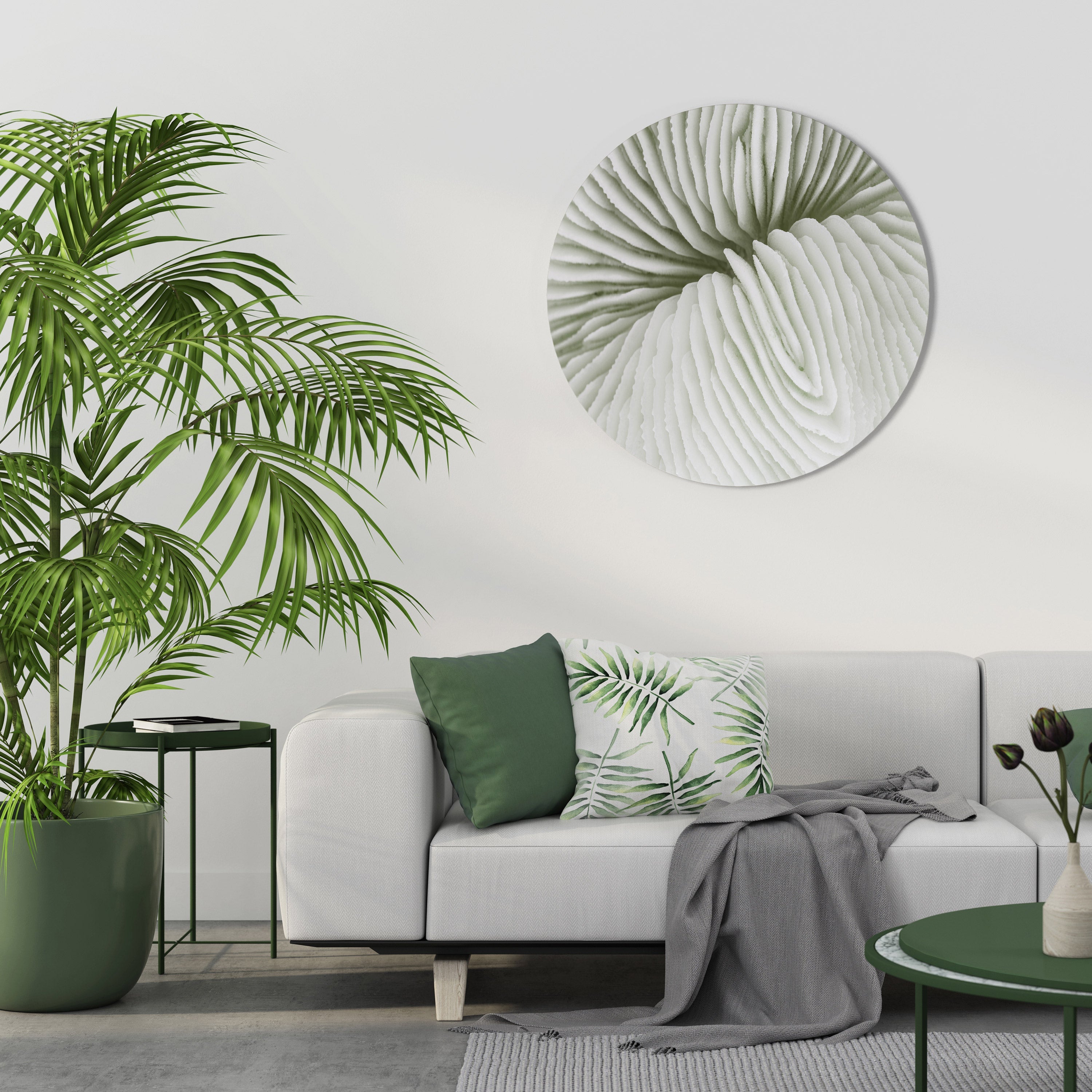 NATURE'S SYMMETRY Round Wall Art