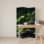 HARMONY STONES Dekorativer Paravent - 3-teilig