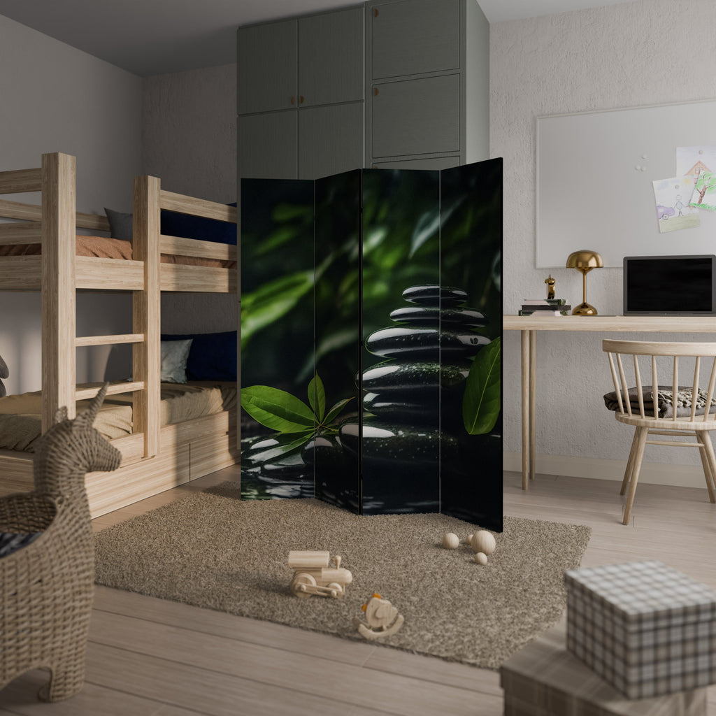 HARMONY STONES Dekorativer 4-teiliger Raumteiler