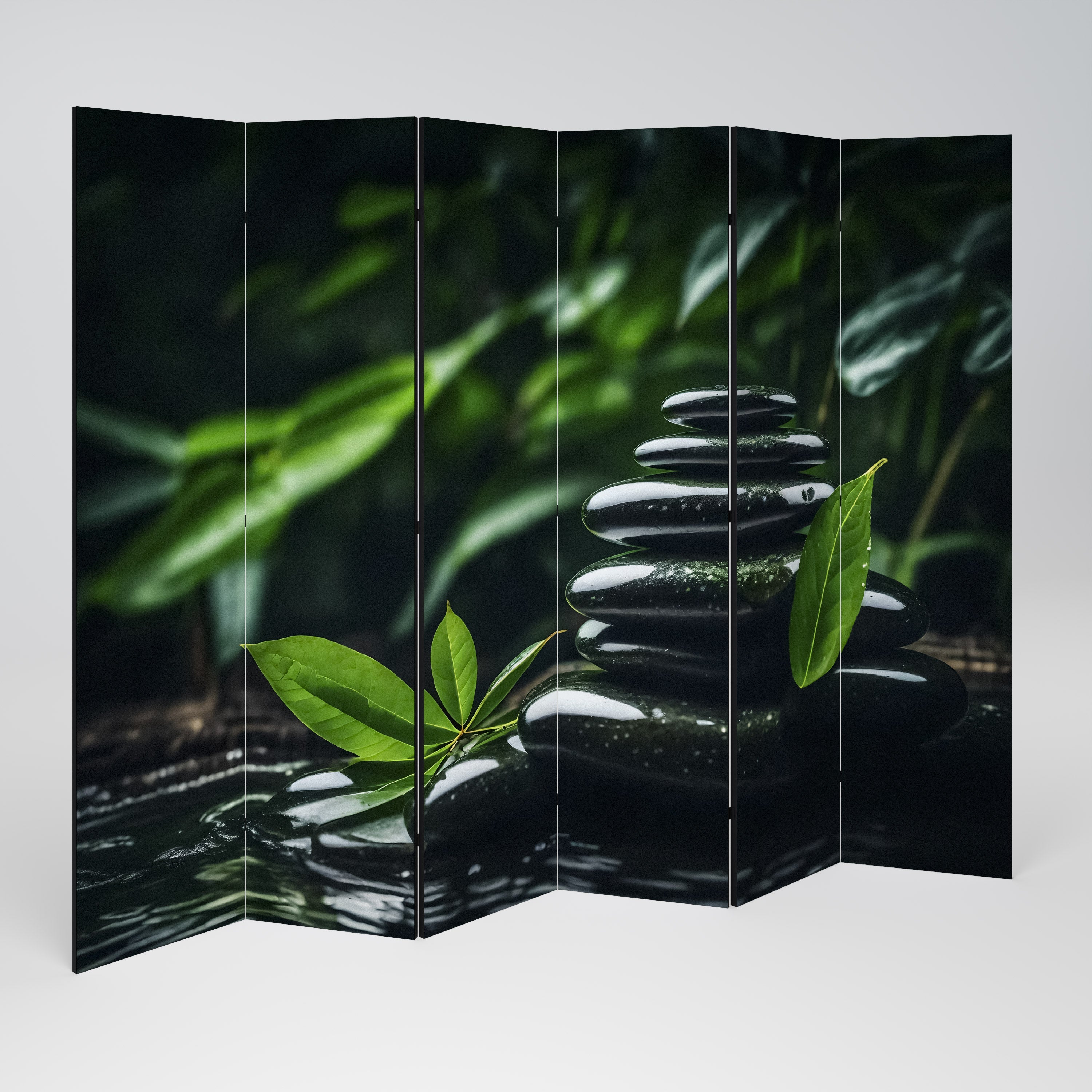 HARMONY STONES Dekorativer 6-teiliger Raumteiler