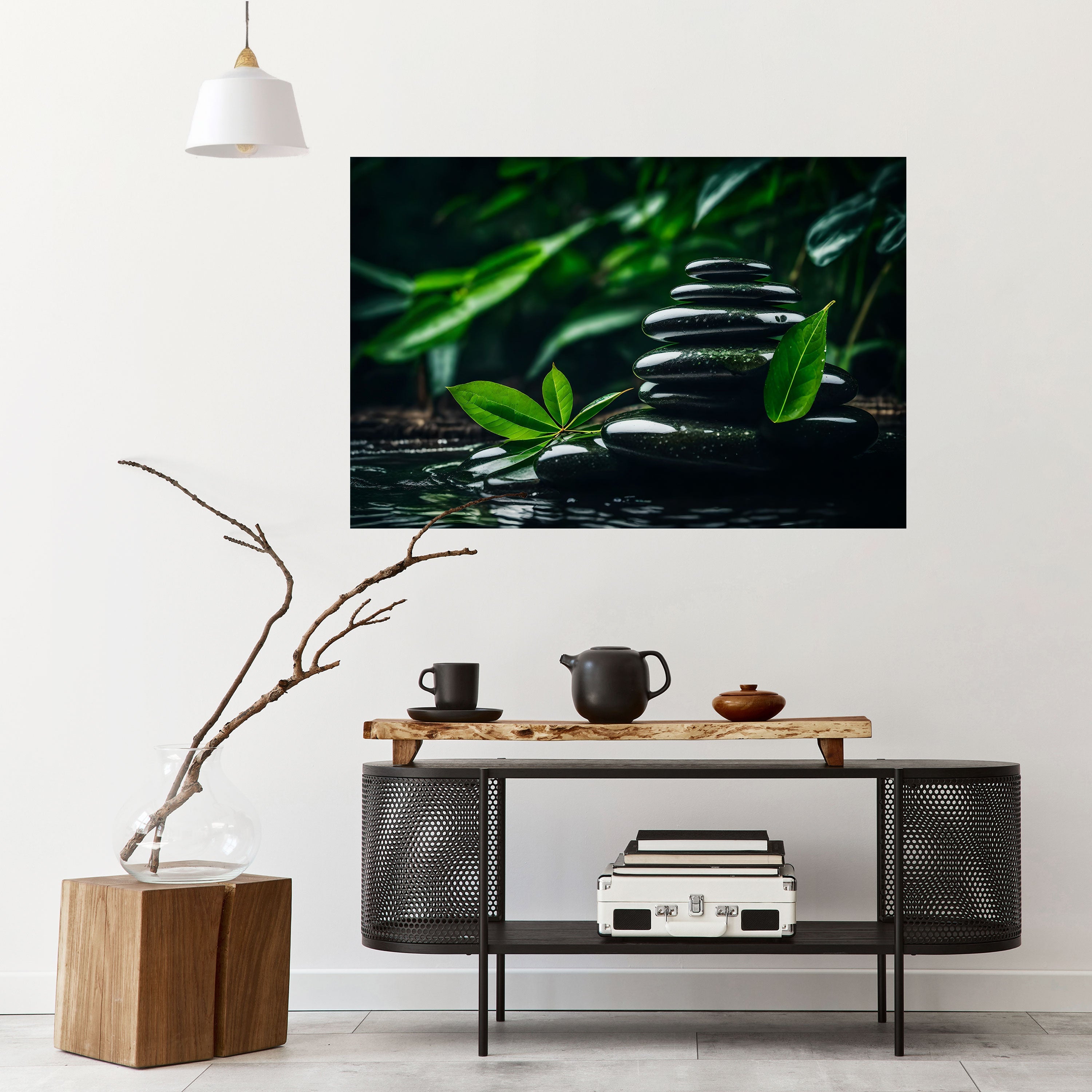 HARMONY STONES Horizontales Poster zum Abziehen und Aufkleben