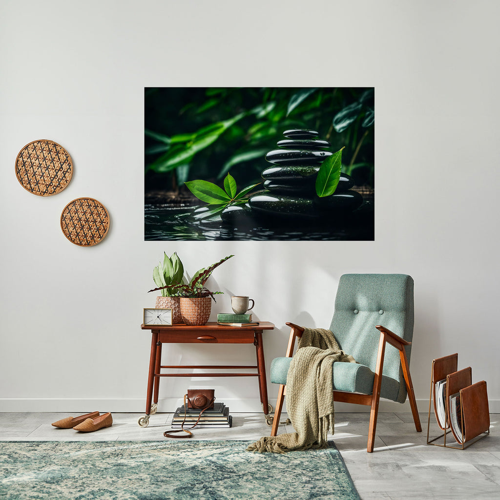HARMONY STONES Horizontales Poster zum Abziehen und Aufkleben