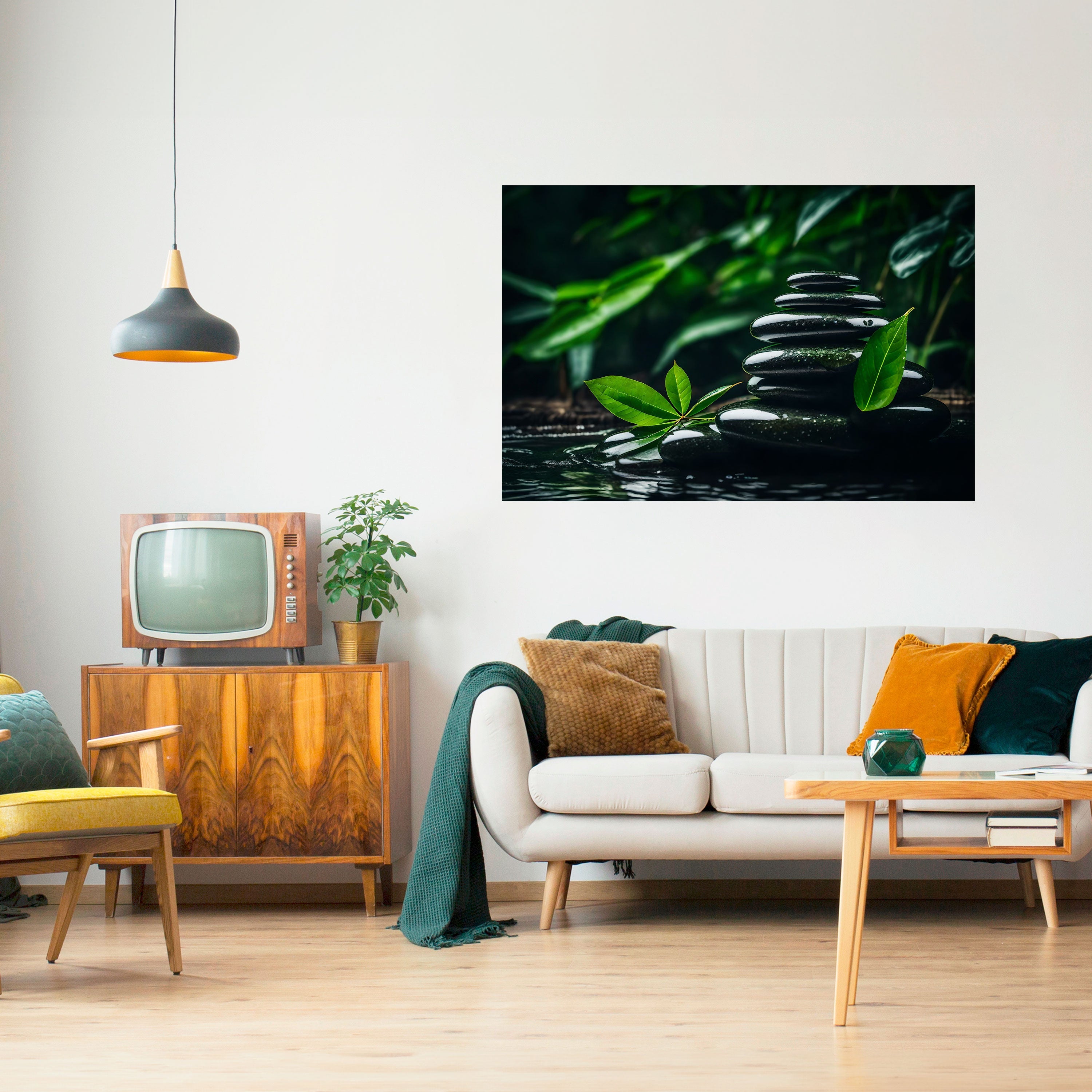 HARMONY STONES Horizontales Poster zum Abziehen und Aufkleben