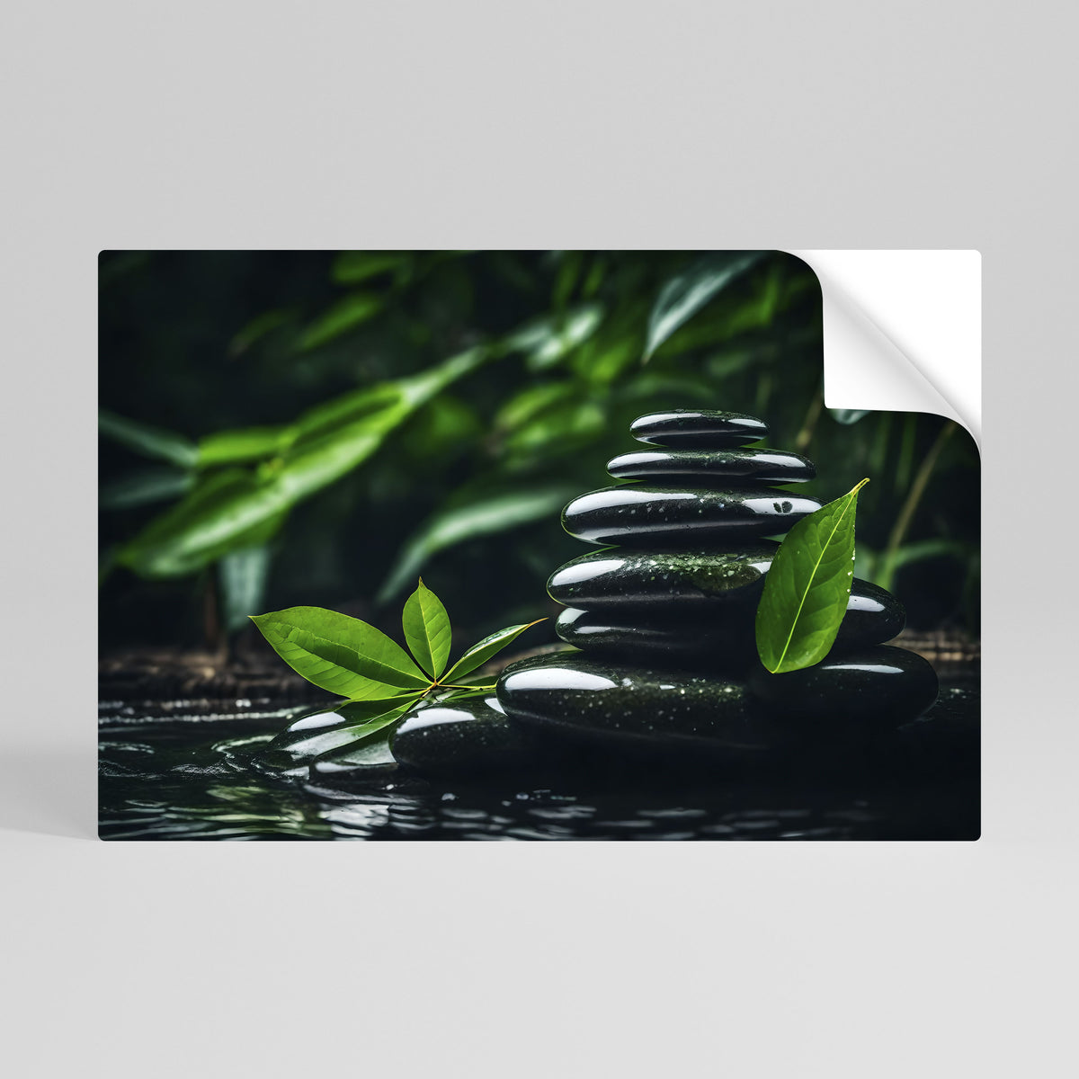 HARMONY STONES Selbstklebendes Horizontal-Poster