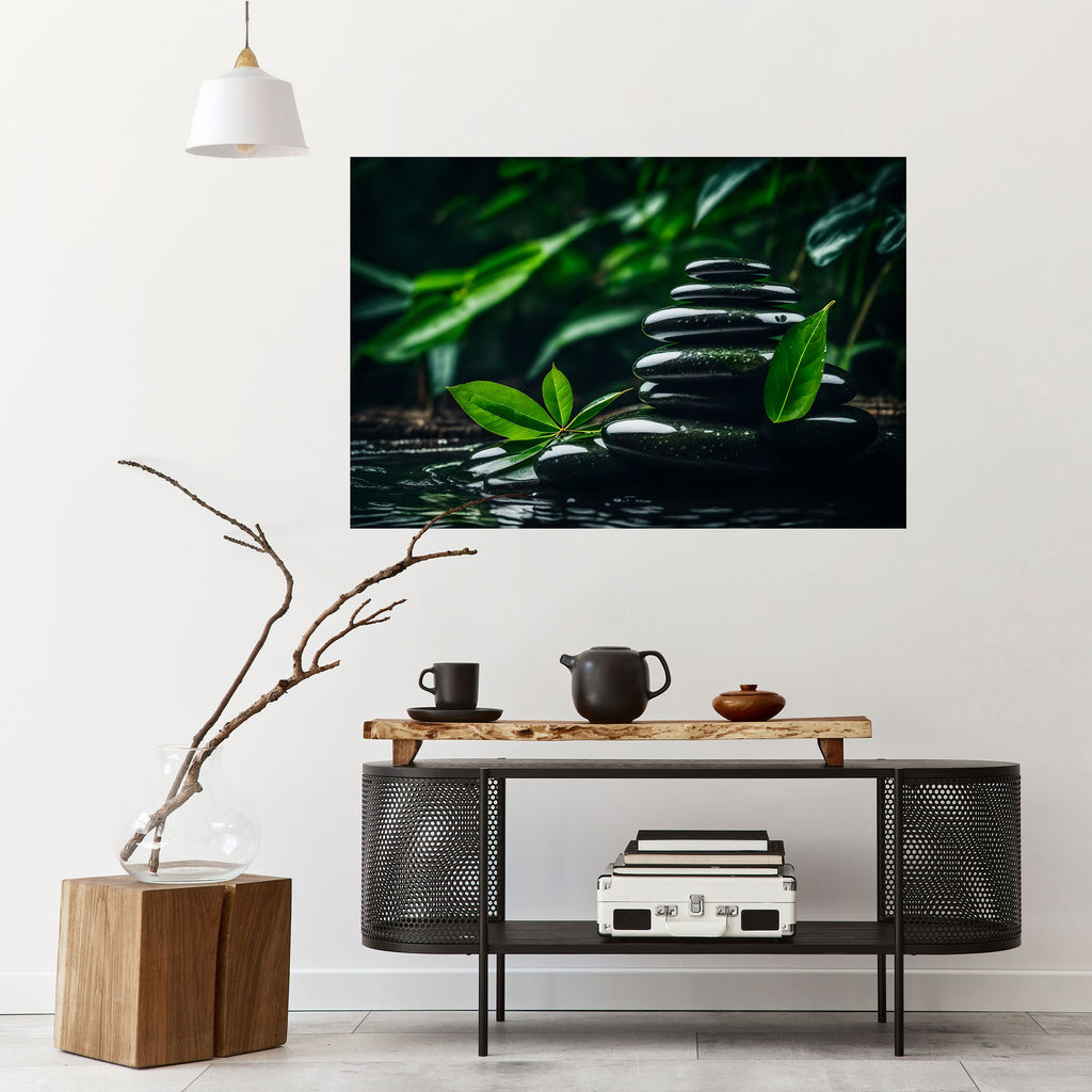 HARMONY STONES Horizontales Poster zum Abziehen und Aufkleben