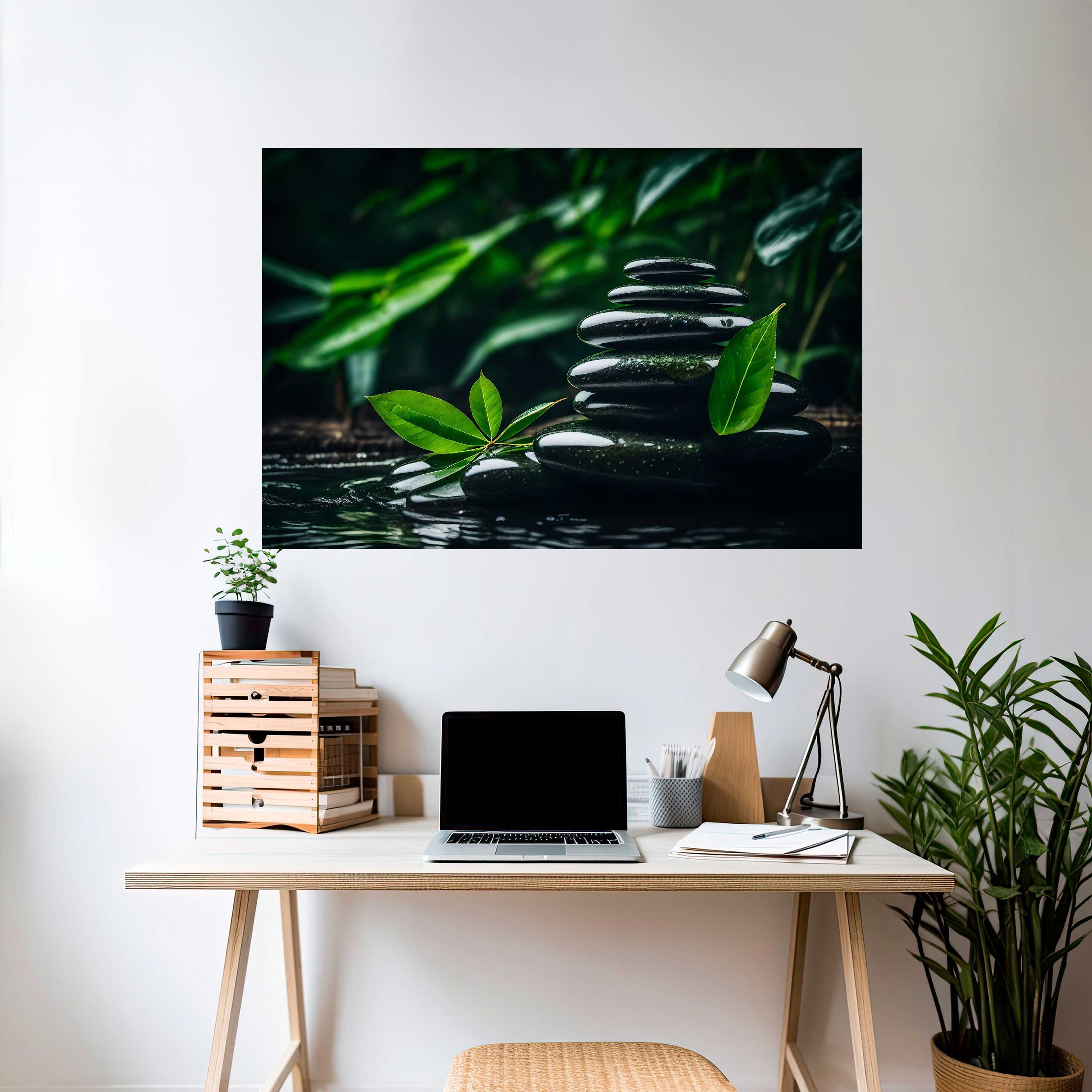 HARMONY STONES Horizontales Poster zum Abziehen und Aufkleben