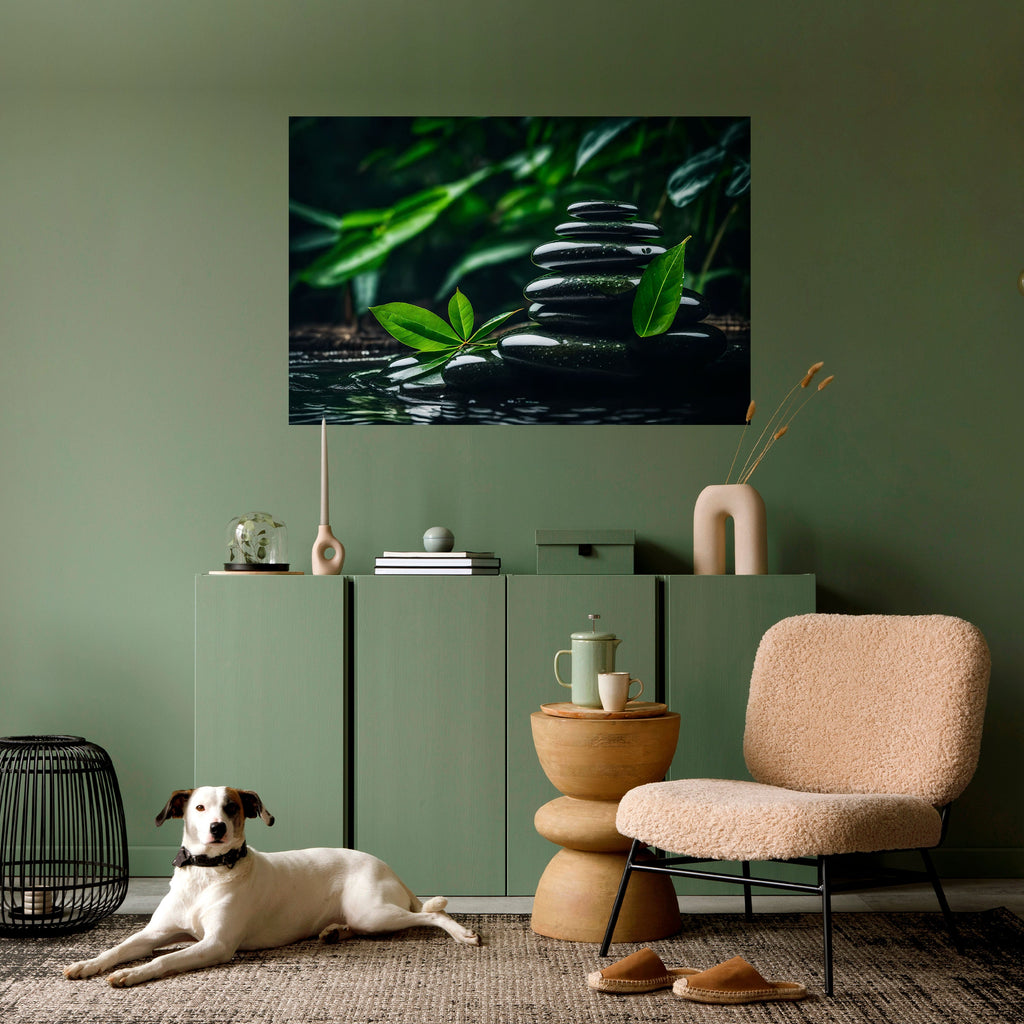 HARMONY STONES Horizontales Poster zum Abziehen und Aufkleben