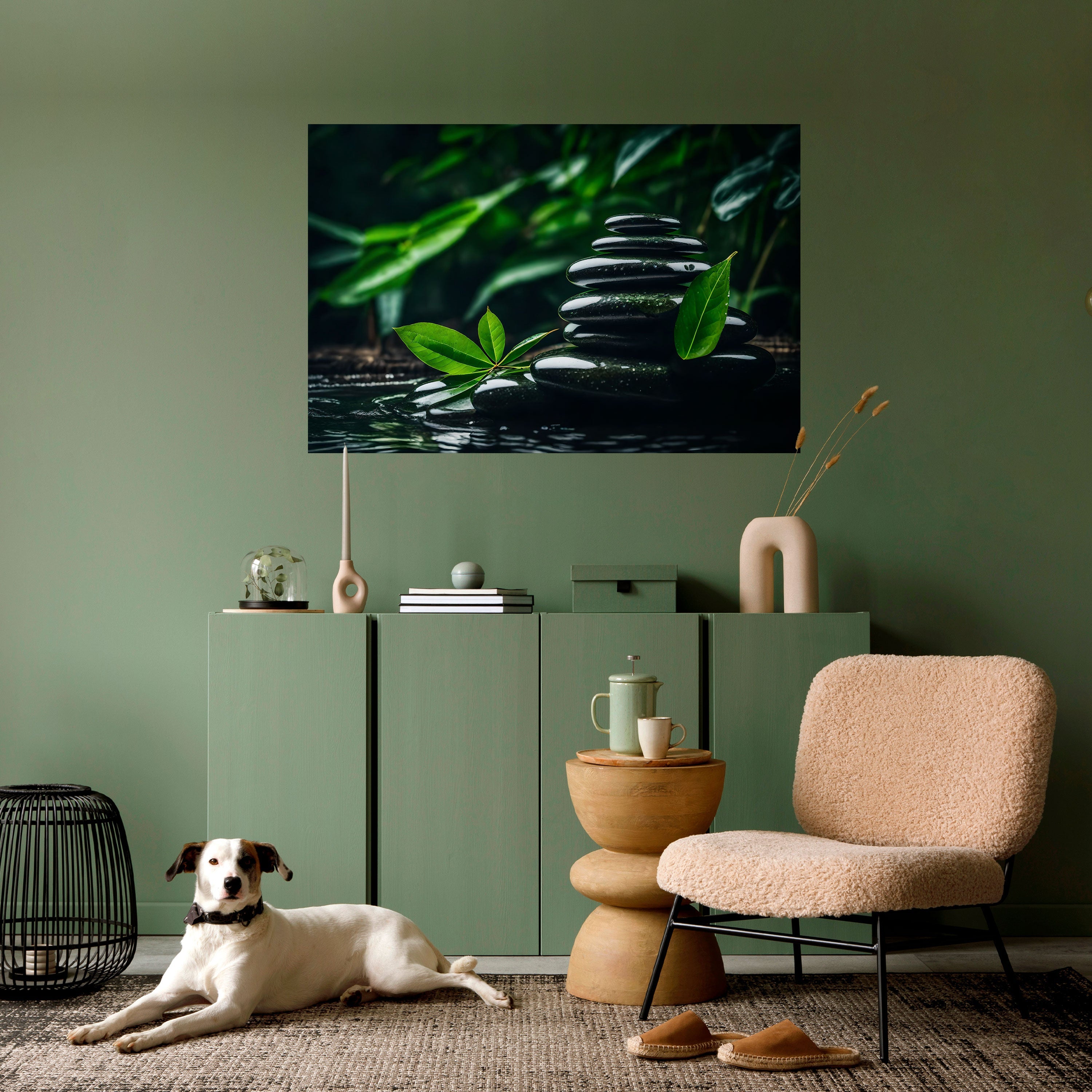 HARMONY STONES Horizontales Poster zum Abziehen und Aufkleben