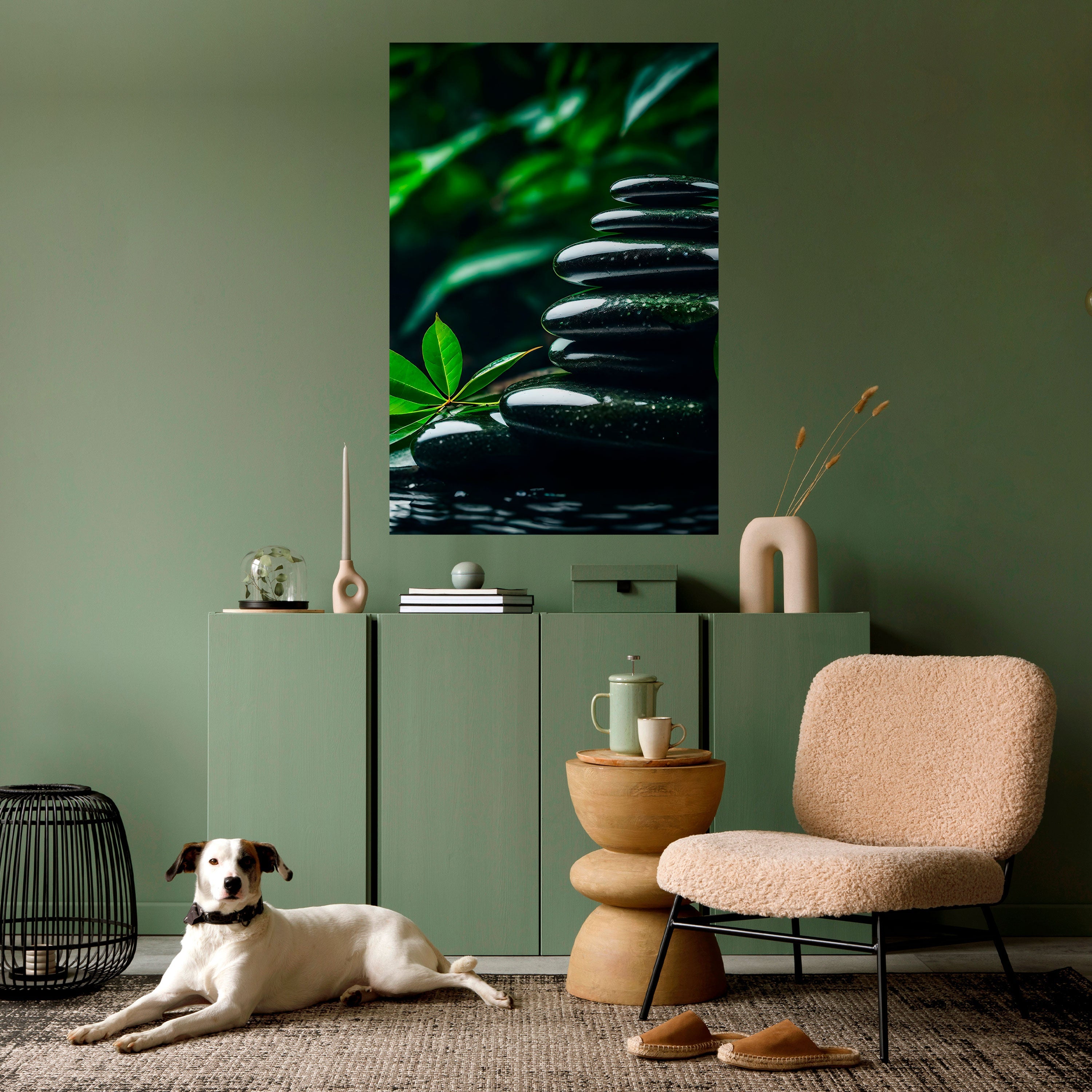 HARMONY STONES Vertikales Poster zum Abziehen und Aufkleben