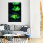 RAINDROPS ON STONE Selbstklebendes Poster - Hochformat