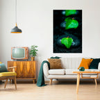 RAINDROPS ON STONE Selbstklebendes Poster - Hochformat