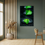 RAINDROPS ON STONE Selbstklebendes Poster - Hochformat