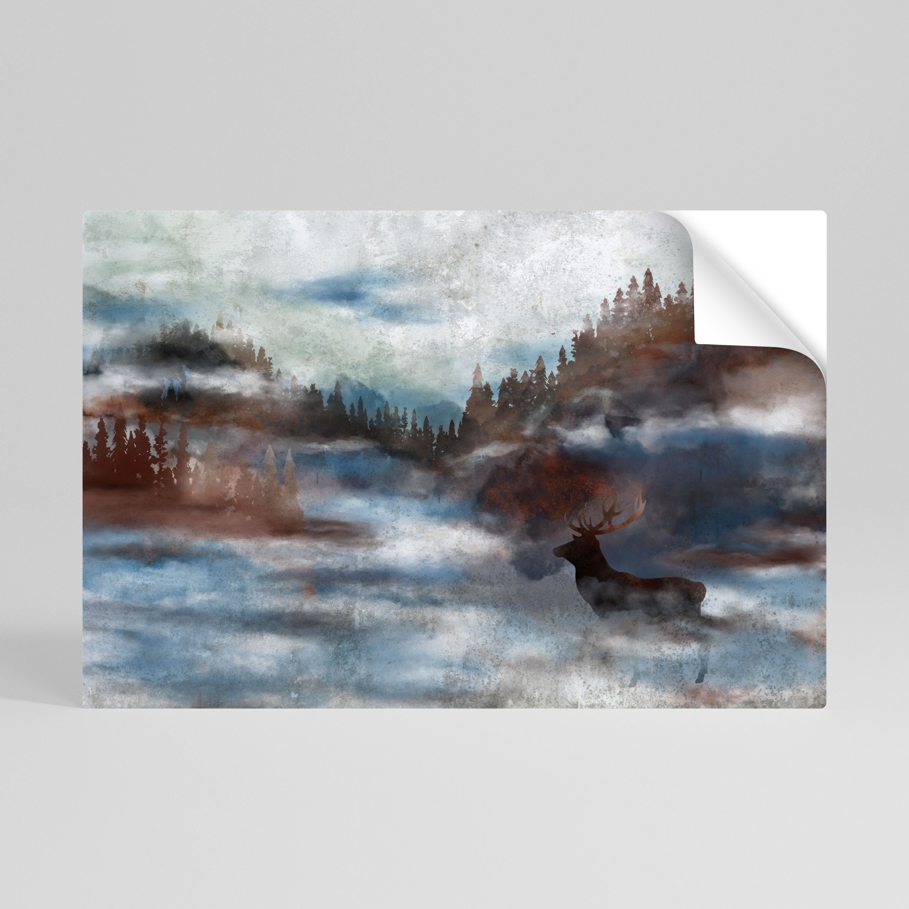 HARMONY IN HAZE Selbstklebendes Horizontal-Poster