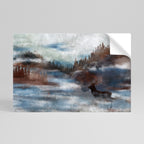 HARMONY IN HAZE Selbstklebendes Horizontal-Poster