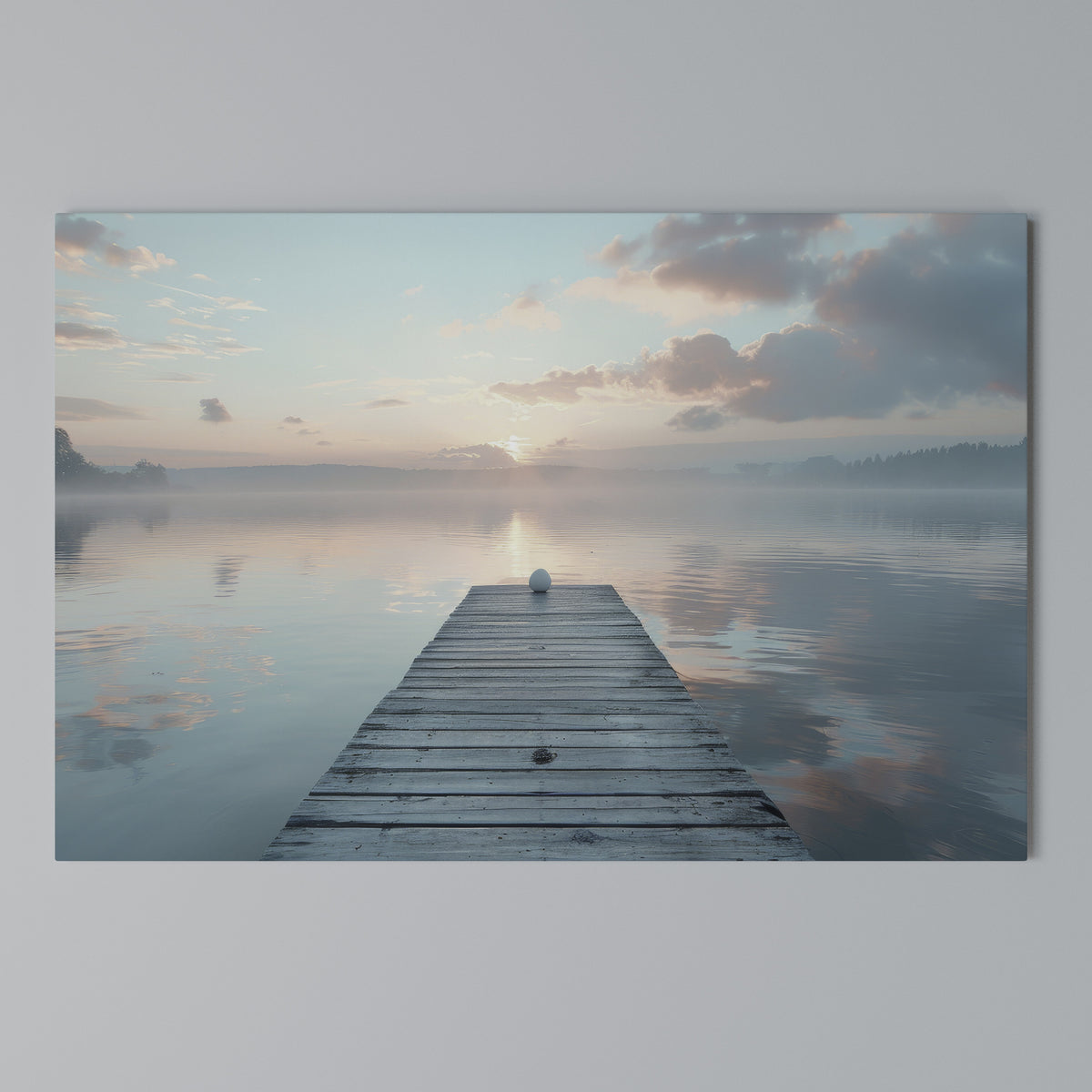 GENTLE MORNING MYSTIQUE Horizontal Canvas Print
