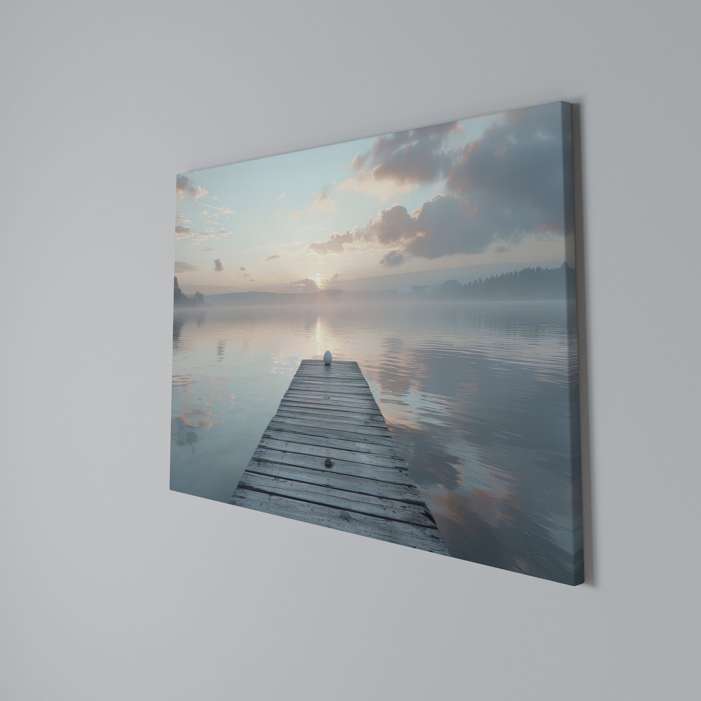 GENTLE MORNING MYSTIQUE Horizontal Canvas Print